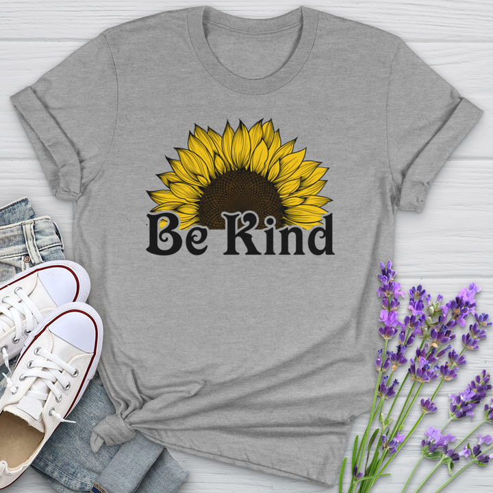 Be Kind Half Flower Softstyle Tee