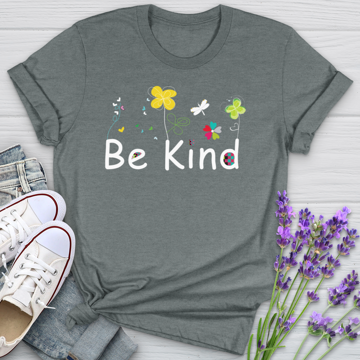 Be Kind Spring Garden Softstyle Tee