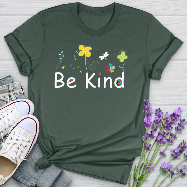 Be Kind Spring Garden Softstyle Tee