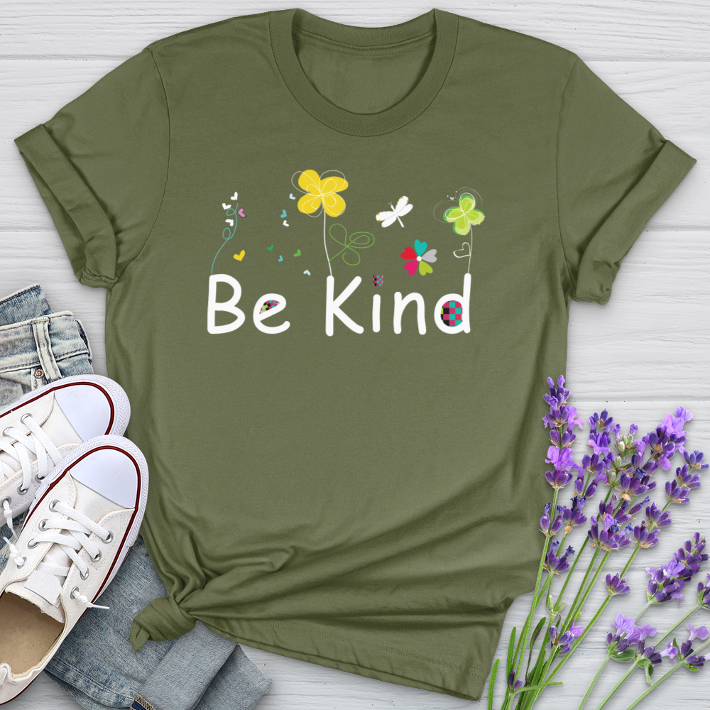 Be Kind Spring Garden Softstyle Tee