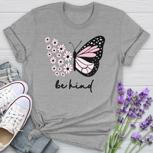 Be Kind Sunflower Butterfly Softstyle Tee