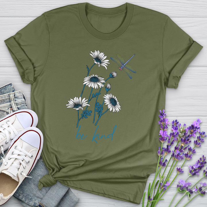 Be Kind daisy Flower Softstyle Tee