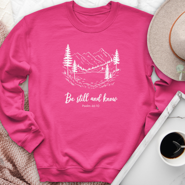 Be Still & Know Peaceful Scenery Crewneck