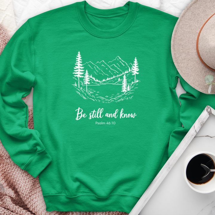 Be Still & Know Peaceful Scenery Crewneck