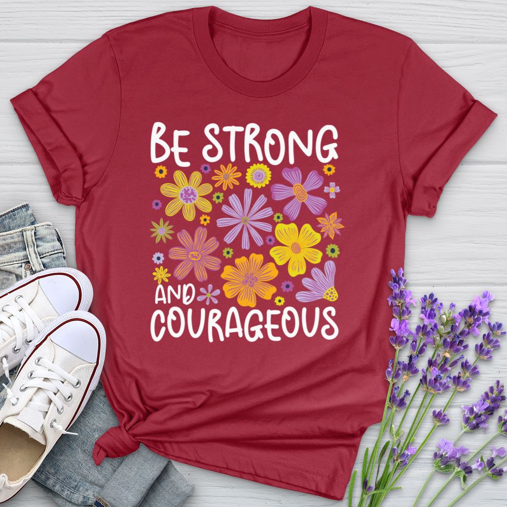 Be Strong Floral Softstyle Tee