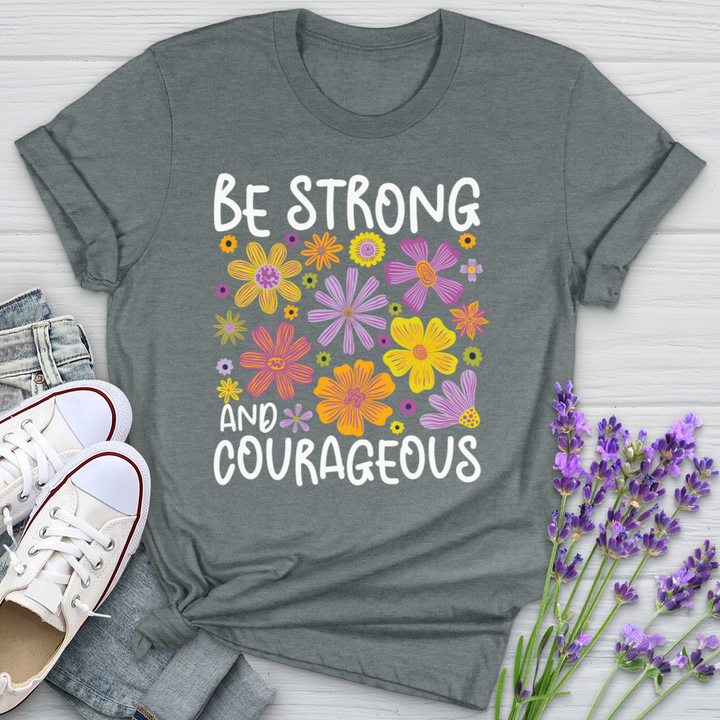 Be Strong Floral Softstyle Tee