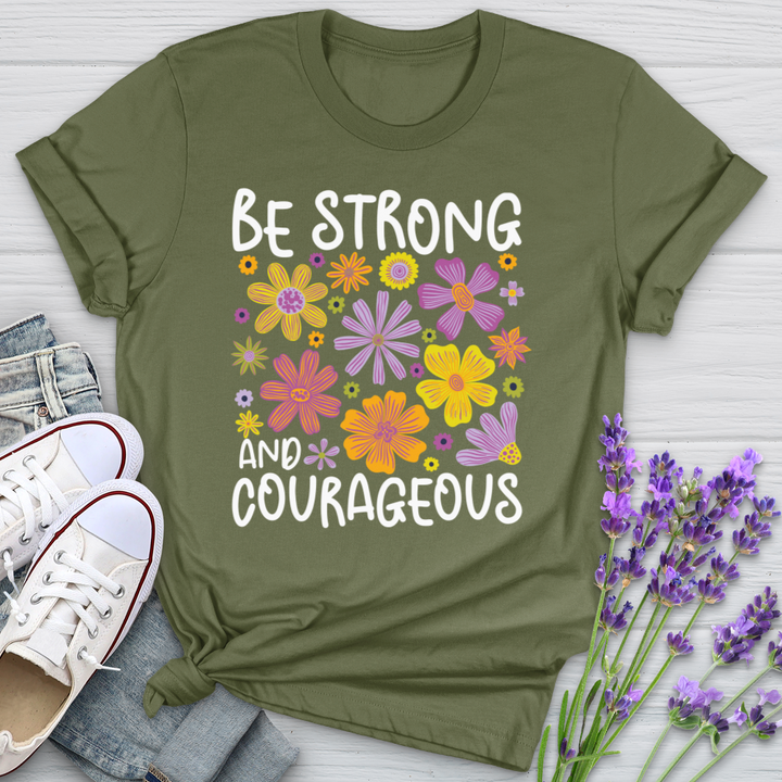 Be Strong Floral Softstyle Tee