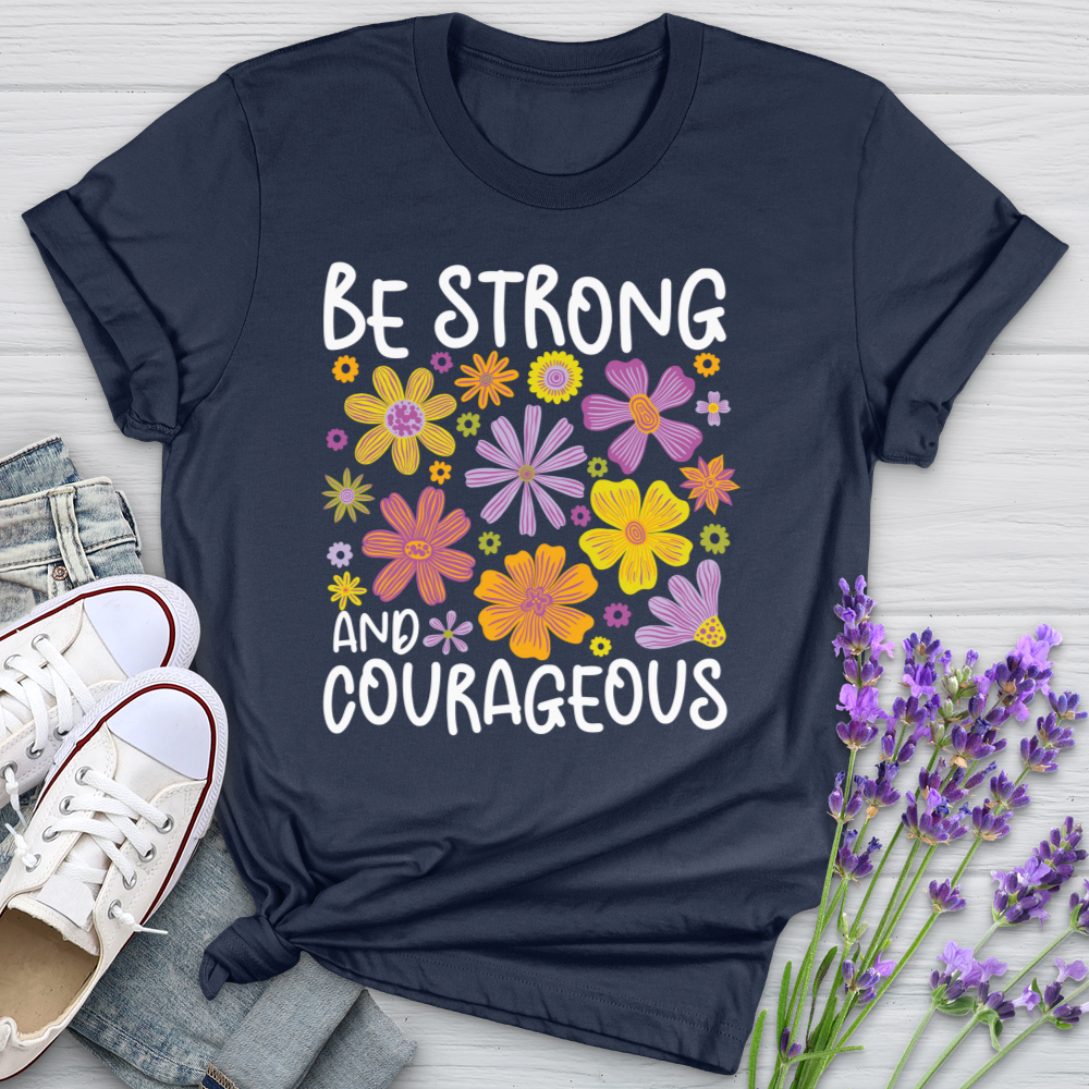 Be Strong Floral Softstyle Tee