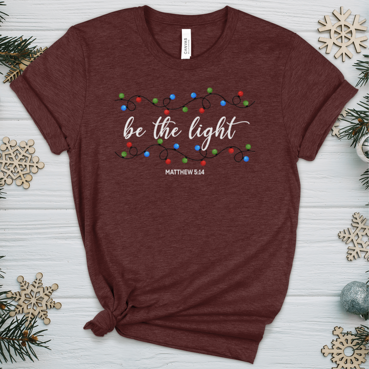 Be the Light Christmas Heathered Tee