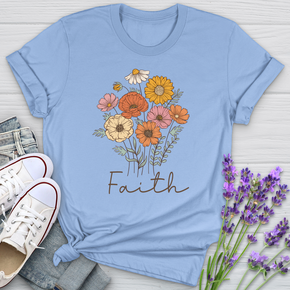 Because He Flower Patch Softstyle Tee