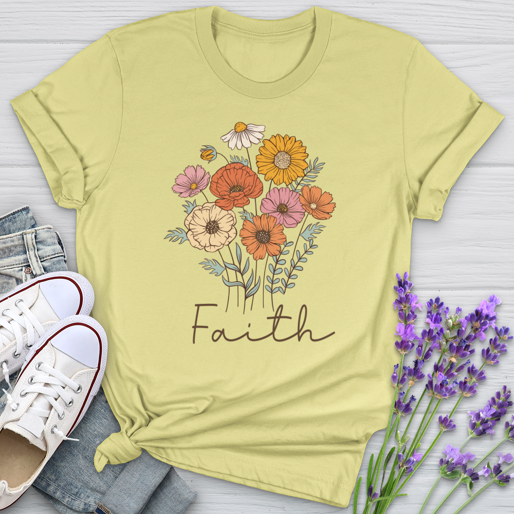 Because He Flower Patch Softstyle Tee