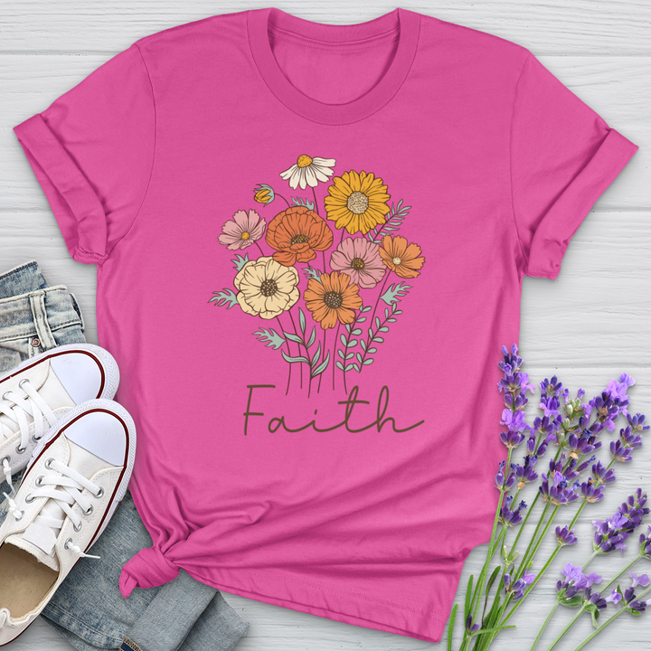 Because He Flower Patch Softstyle Tee