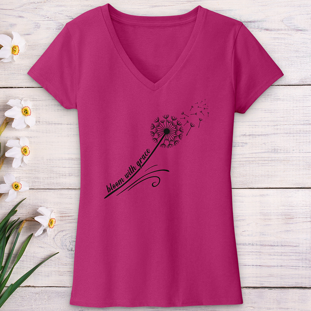 Bloom with Grace V-Neck Tee