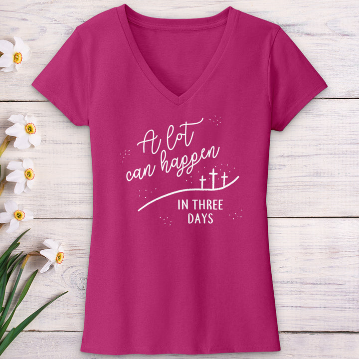 A Lot Can Happen V-Neck Tee