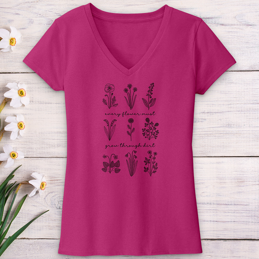 Every Flower V-Neck Tee