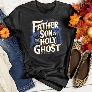 Father Son & The Holy Ghost Heathered Tee