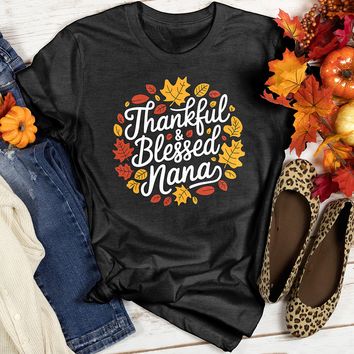 Thankful & Blessed Nana Heathered Tee