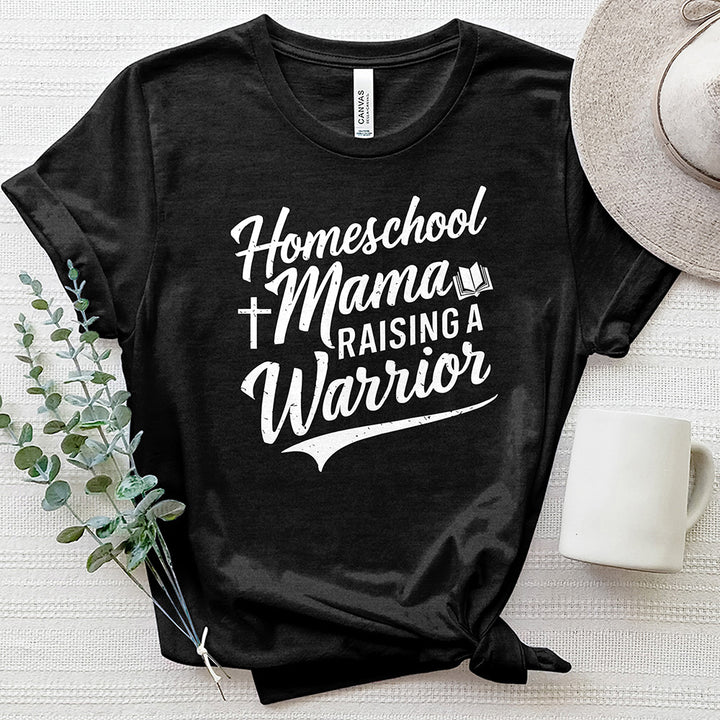 Homeschool Mama Raising a Warrior Heathered Tee