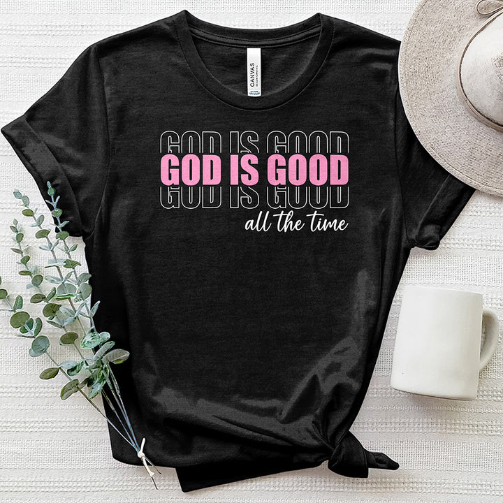 God Is Good All The Time Heathered Tee