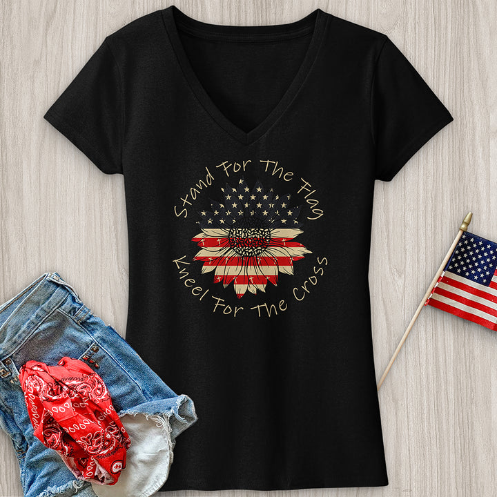 Stand For The Flag V-Neck Tee