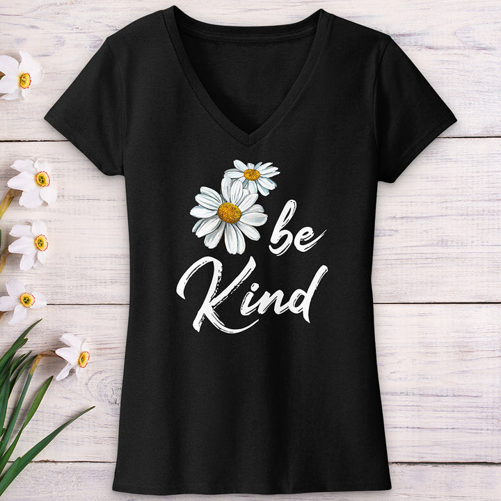 Be Kind Daisy V-Neck Tee