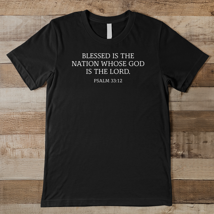 Blessed Is The Nation Men's Tee