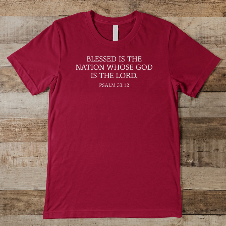 Blessed Is The Nation Men's Tee