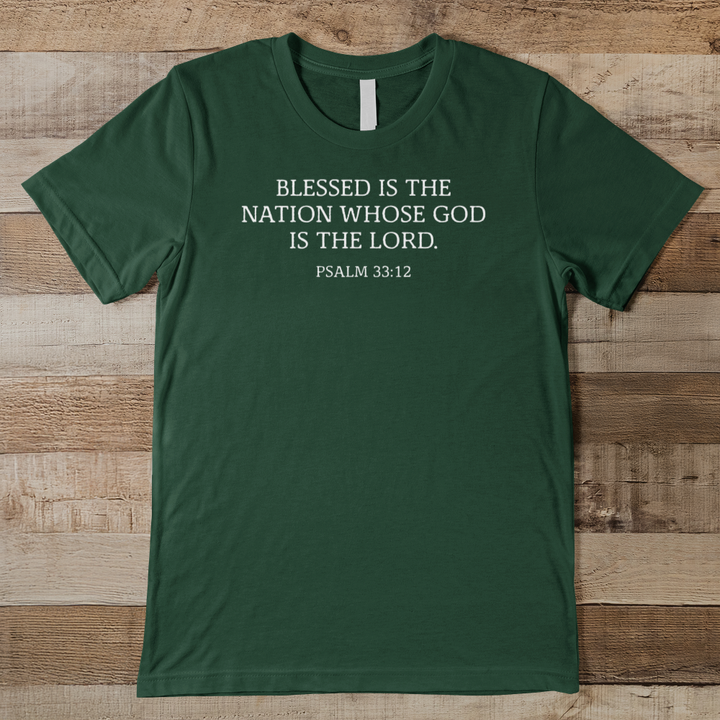 Blessed Is The Nation Men's Tee