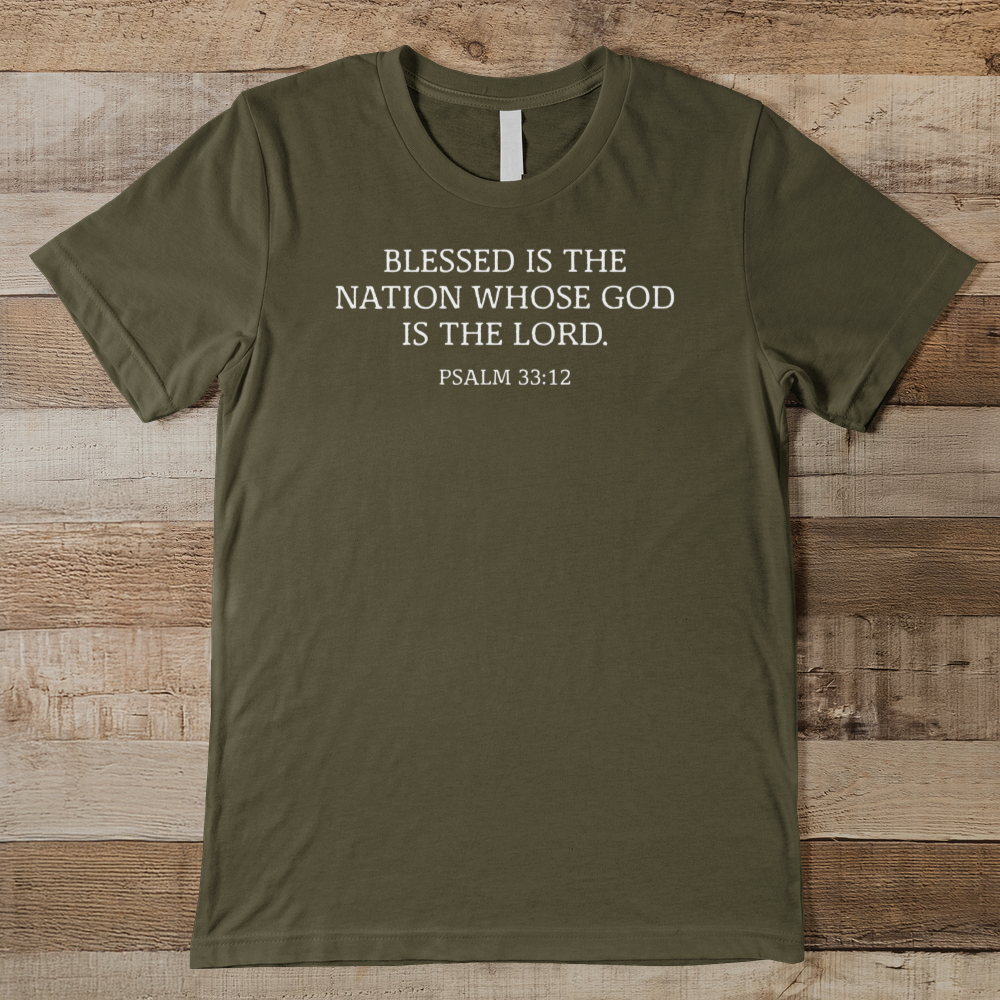 Blessed Is The Nation Men's Tee