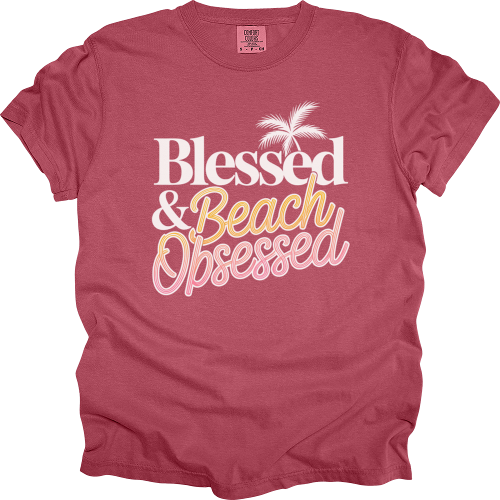 Blessed & Beach Obsessed Comfort Colors Tee