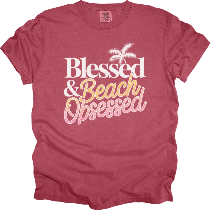 Blessed & Beach Obsessed Comfort Colors Tee
