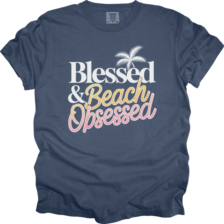 Blessed & Beach Obsessed Comfort Colors Tee