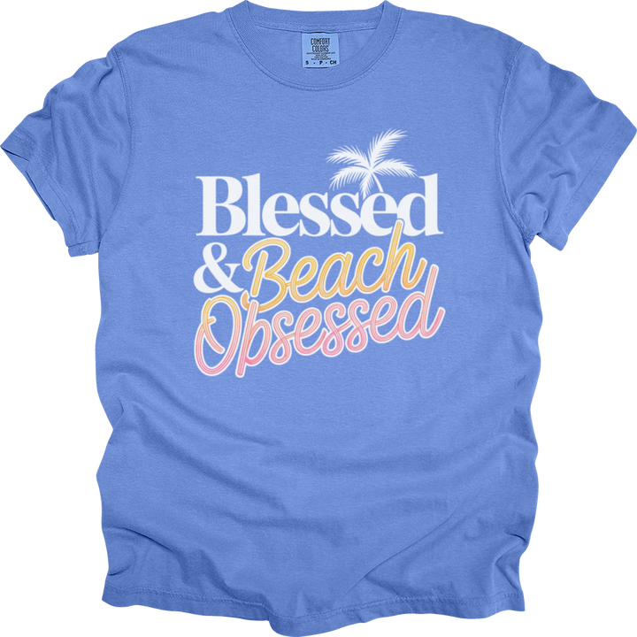Blessed & Beach Obsessed Comfort Colors Tee
