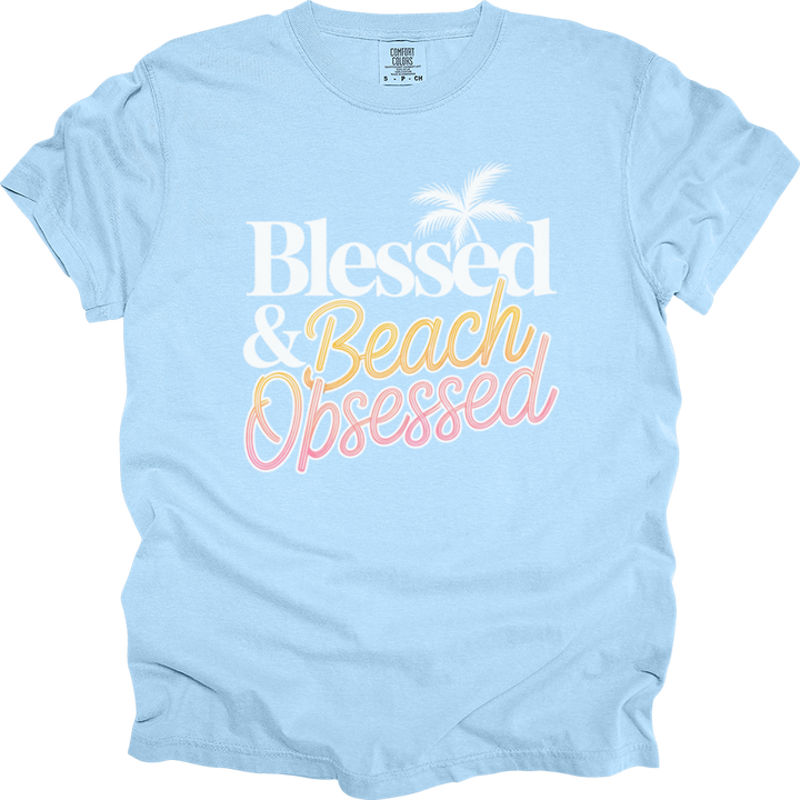 Blessed & Beach Obsessed Comfort Colors Tee