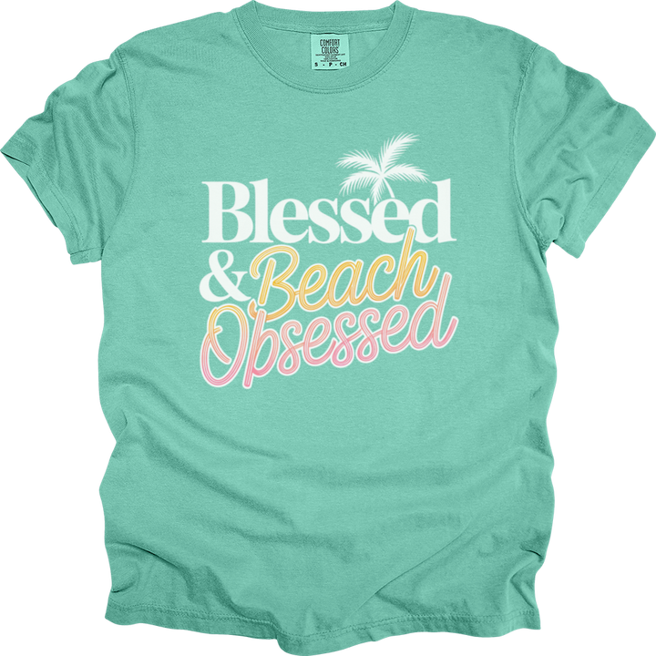 Blessed & Beach Obsessed Comfort Colors Tee