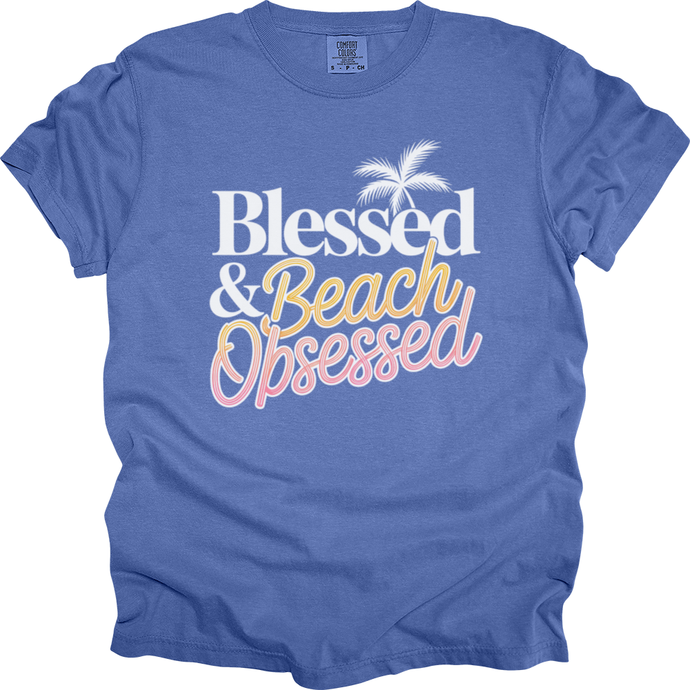 Blessed & Beach Obsessed Comfort Colors Tee