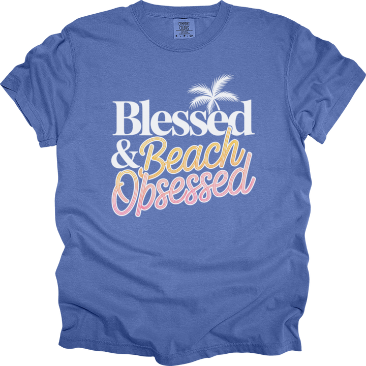 Blessed & Beach Obsessed Comfort Colors Tee