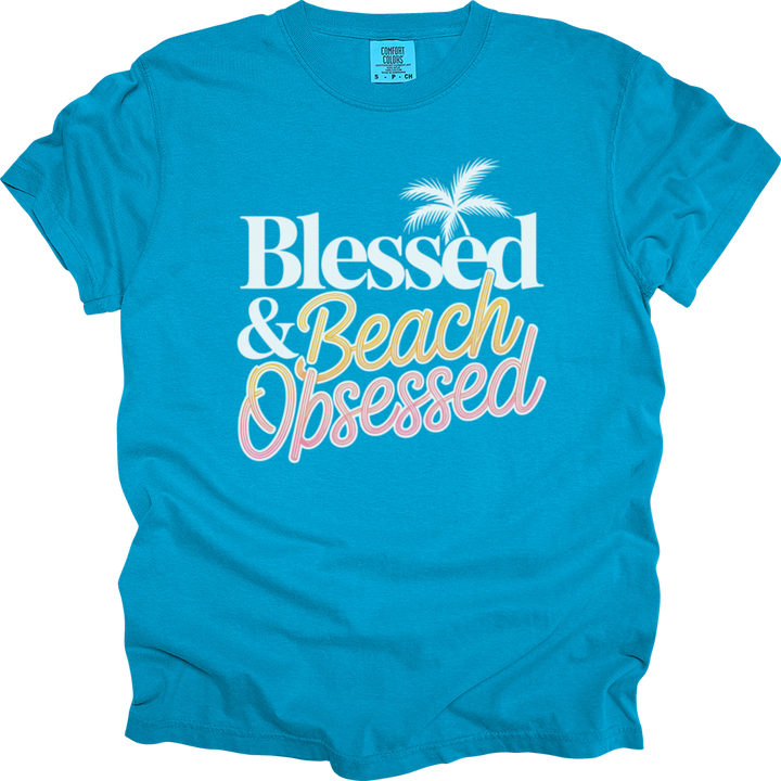Blessed & Beach Obsessed Comfort Colors Tee