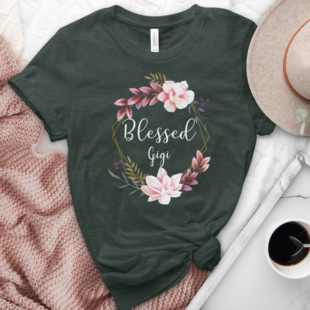 Blessed Gigi Heathered Tee