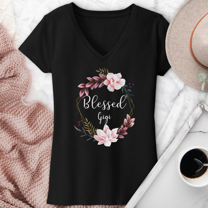 Blessed Gigi V-Neck Tee