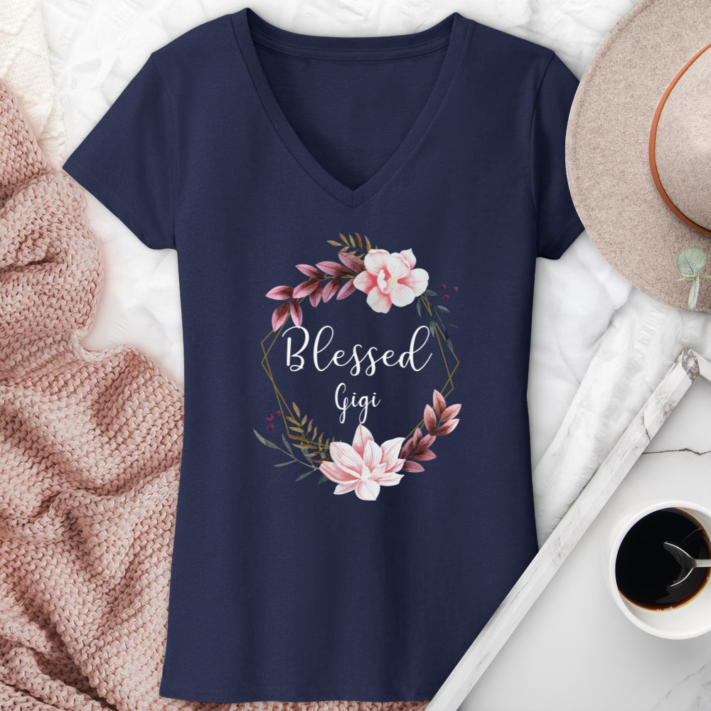 Blessed Gigi V-Neck Tee