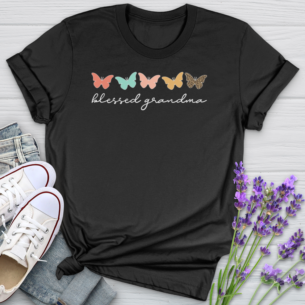 Blessed Grandma Butterflies Softstyle Tee
