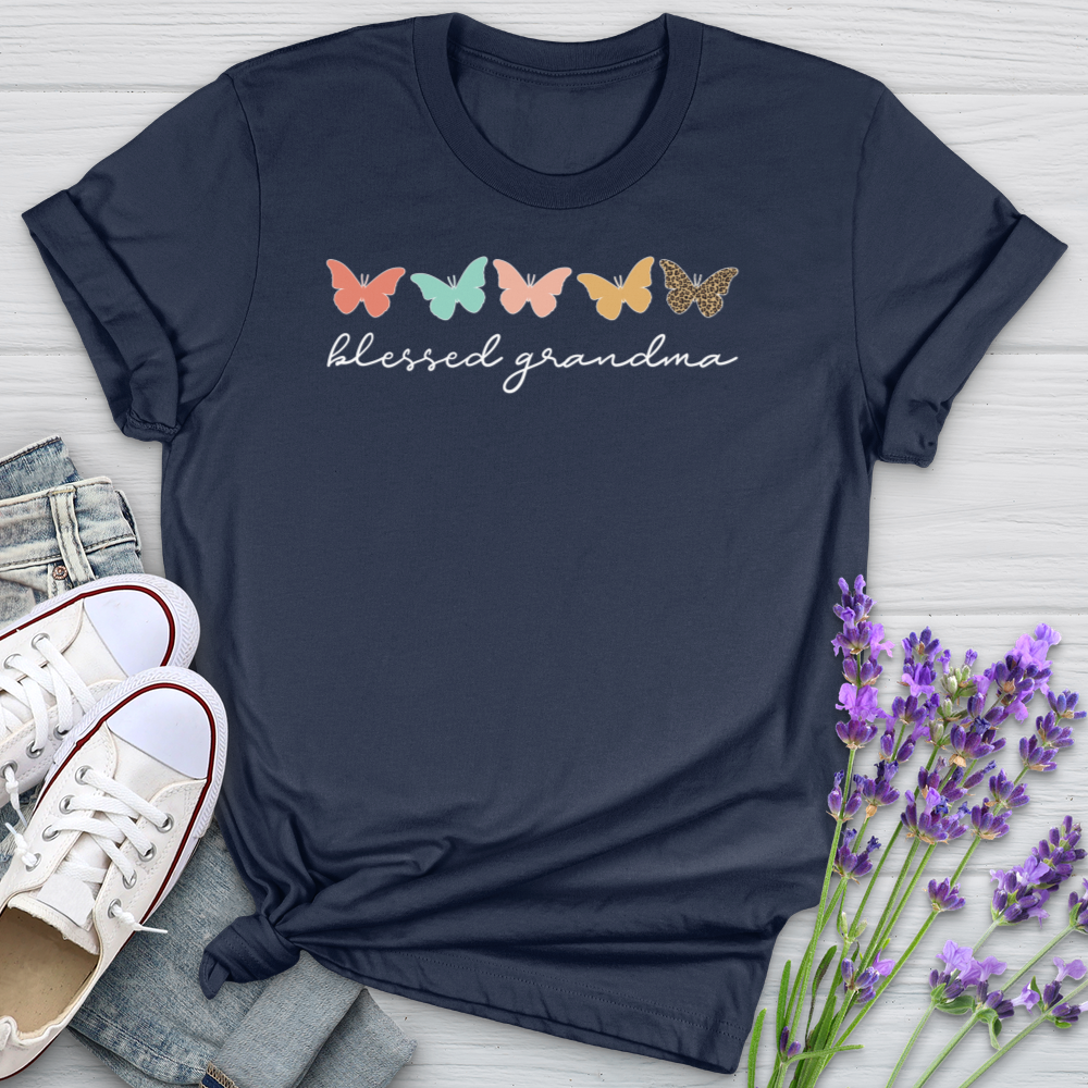 Blessed Grandma Butterflies Softstyle Tee