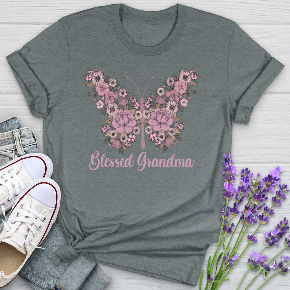 Blessed Grandma Butterfly Softstyle Tee