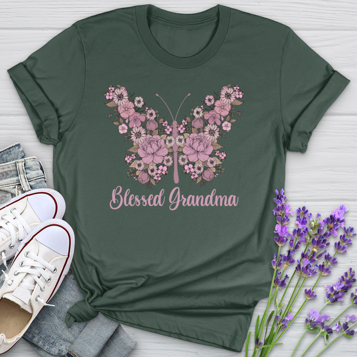 Blessed Grandma Butterfly Softstyle Tee