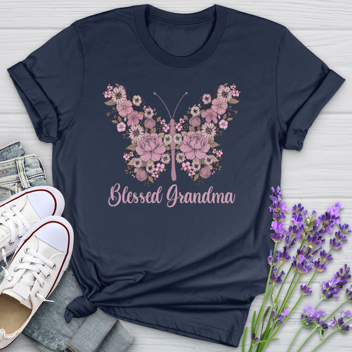 Blessed Grandma Butterfly Softstyle Tee