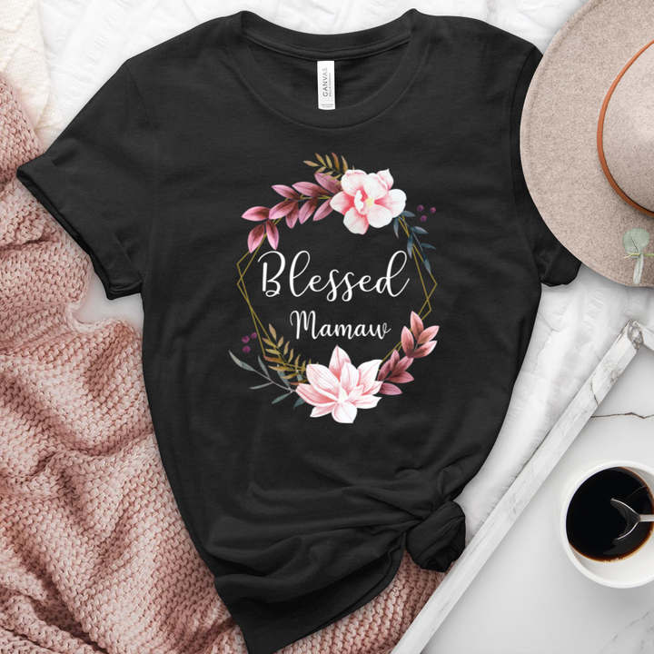 Blessed Mamaw Heathered Tee