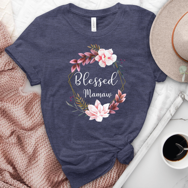 Blessed Mamaw Heathered Tee