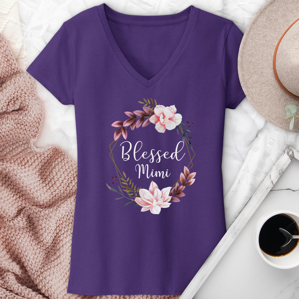 Blessed Mimi V-Neck Tee