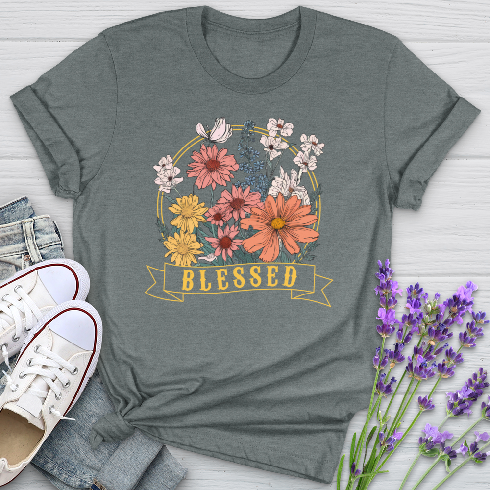 Blessed Wildflowers Softstyle Tee